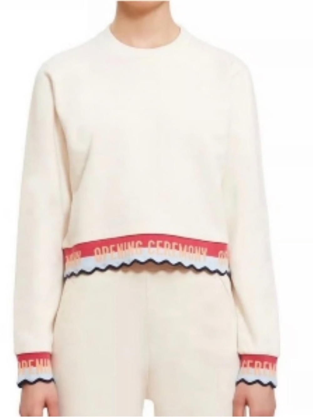 Opening Ceremony Scalloped Sweatshirt M